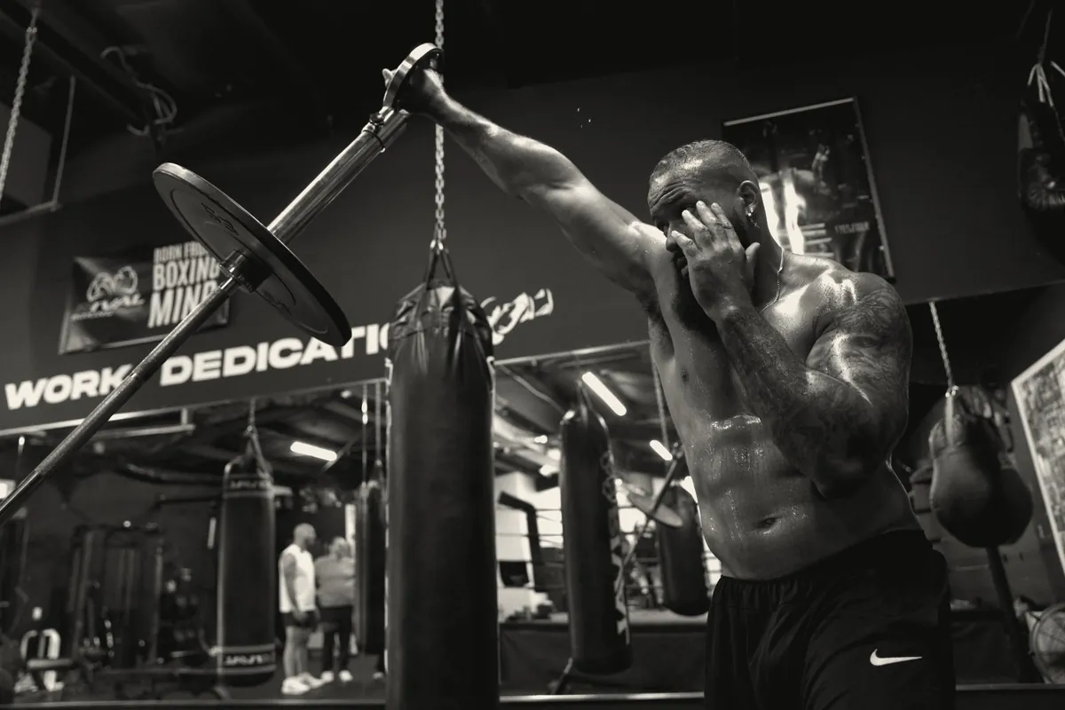 A fighter training with the Torque Grip